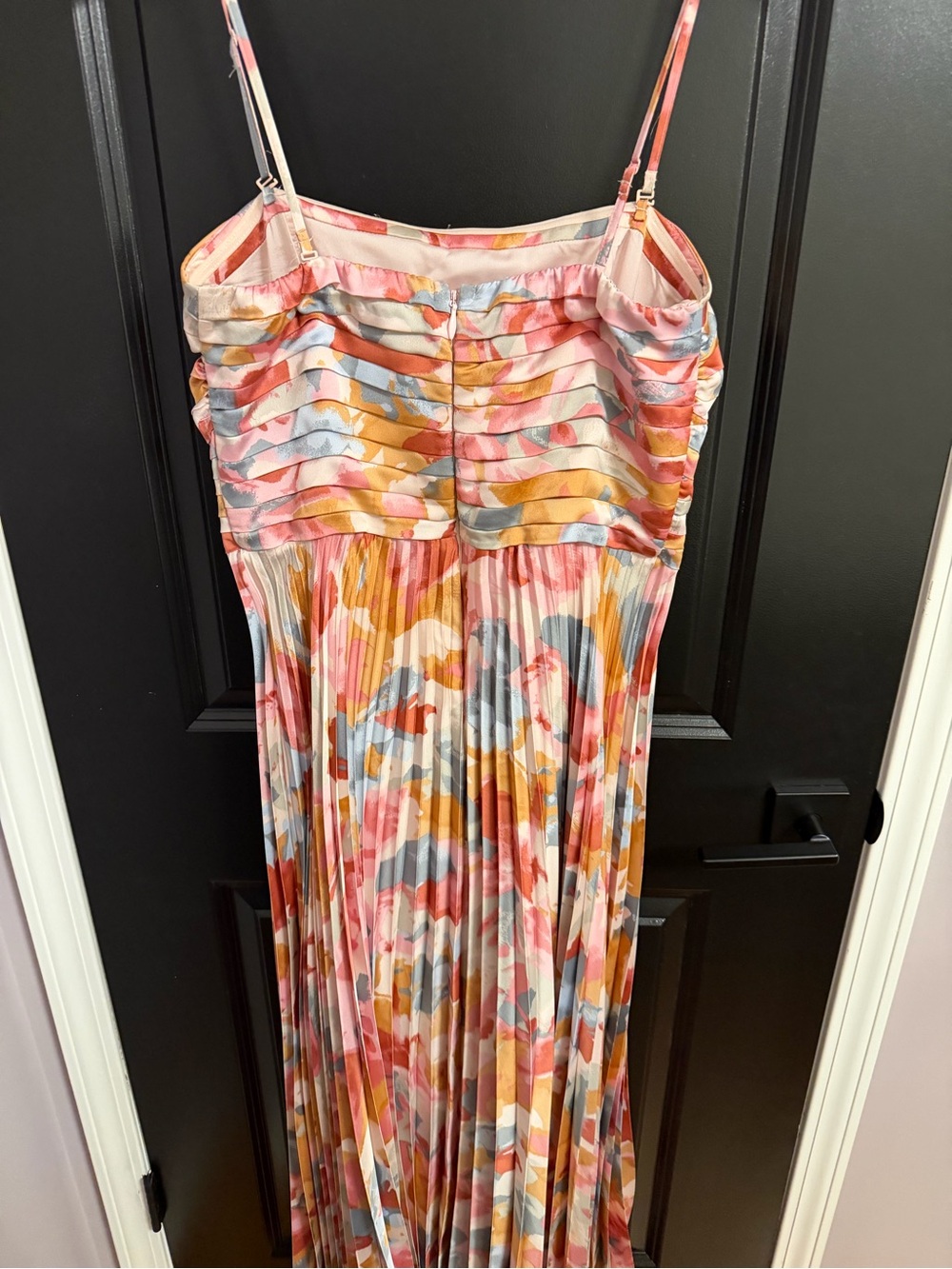 Abercrombie & Fitch Giselle Strapless Drama Pleated Maxi Dress - Picture 5 of 5
